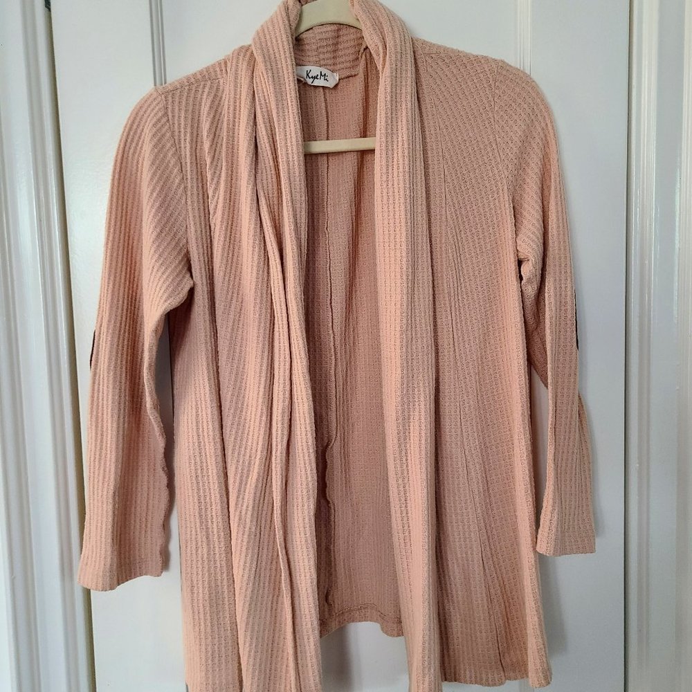 Tan 3/4 sleeve cardigan